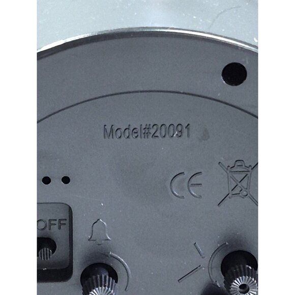 Vintage Equity Classic Analog Alarm Clock with Precision Timekeeping - Picture 3 of 6